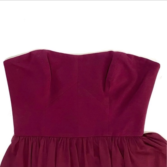 Dress the Population Strapless Chiffon Dress NWT - Picture 4 of 11